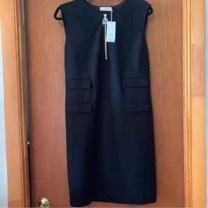 Tory Burch NWT Black, Sleeveless COURTNEY Dress.  XL.